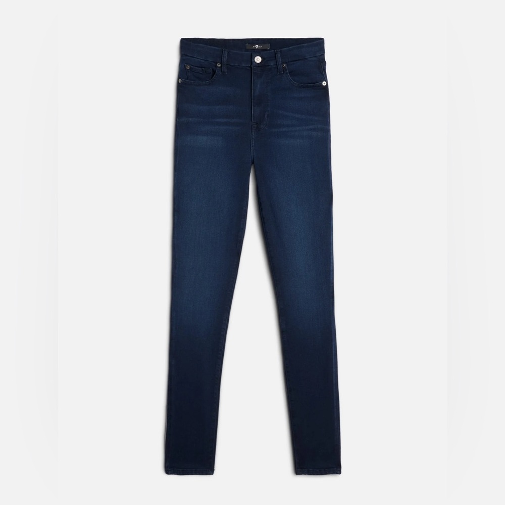 7 For All Man Kind High Waisted Skinny Jeans in Slim Illusion